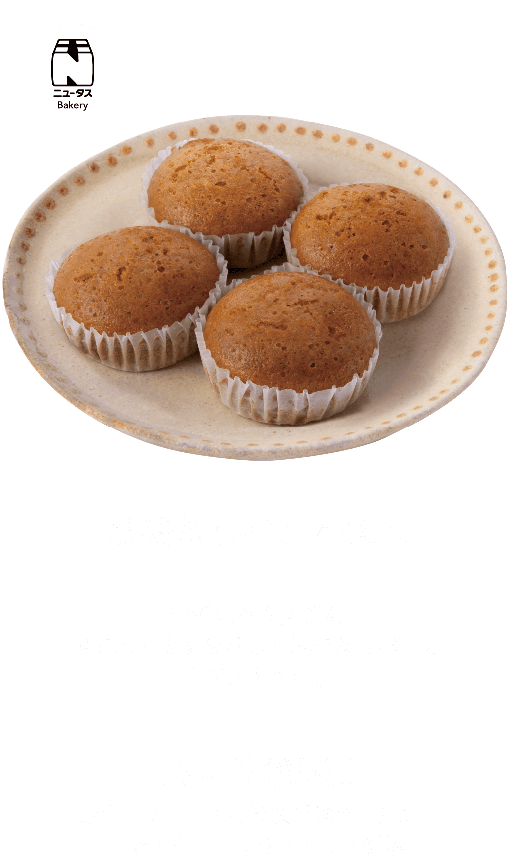 黒糖蒸しパン4個入 沖縄県多良間島産黒糖入り蜜を使用した黒糖蒸しパンの4個入りです。 170円(税込) 販売エリア：首都圏及び静岡・長野・宮城・福島・山形・岩手・新潟