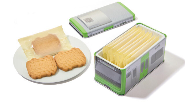 再登場、大人も子どもも集めたくなる！JRトレインくんサブレ缶（E235系