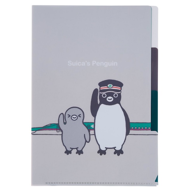 Suicaのペンギン 3ポケットクリアファイルA5（鉄道シリーズ・出発進行