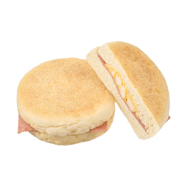 朝食マフィンサンド（ハムエッグ）