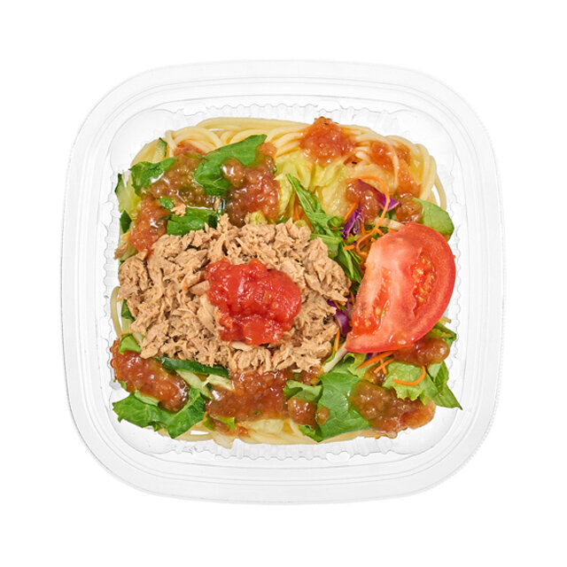 ツナと野菜の冷製パスタ