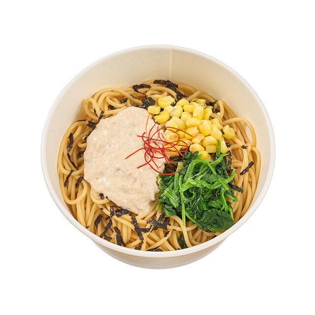 和風仕立て！ツナマヨネーズとコーンのパスタ