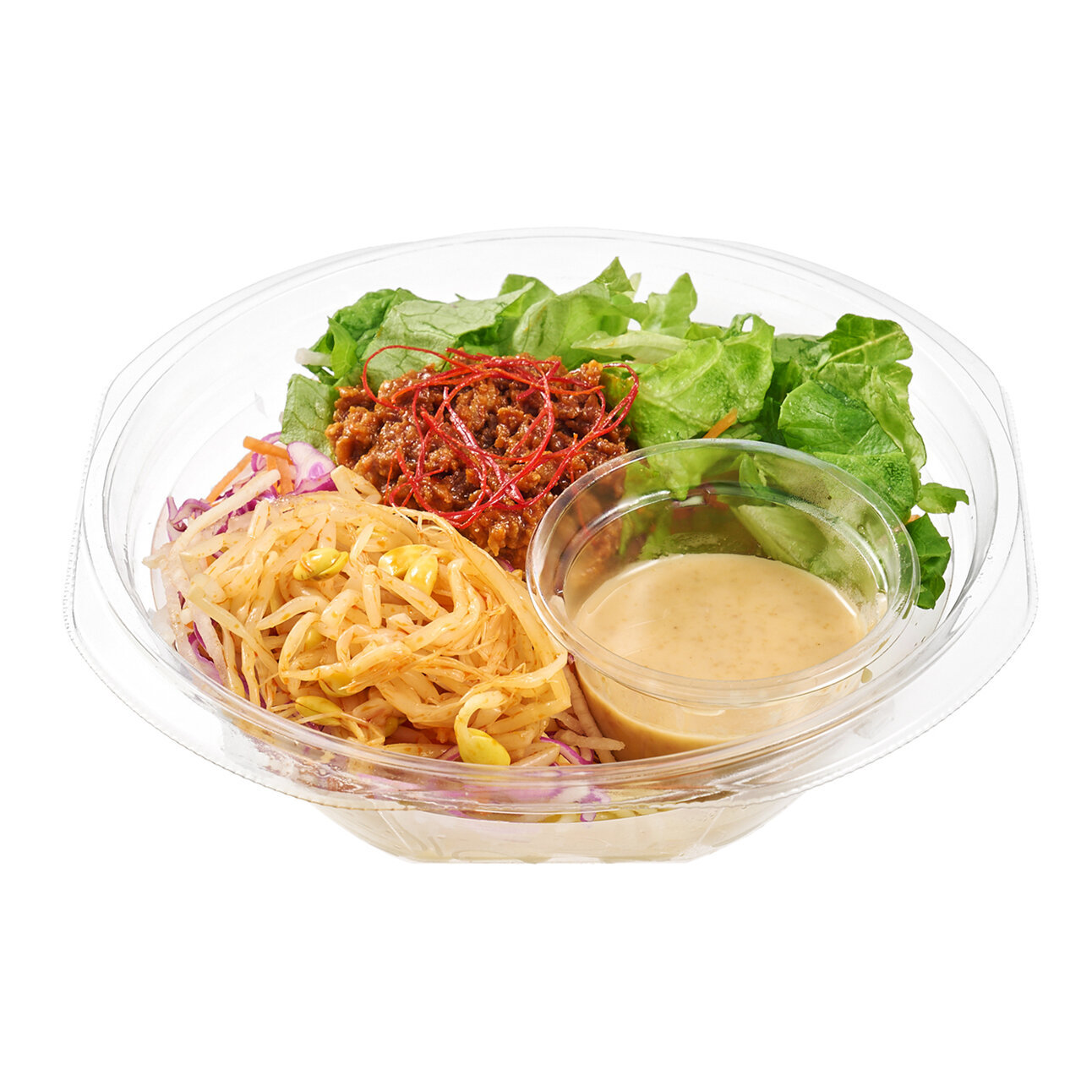 アマニ油入り胡麻ドレで食べる！担々風パスタサラダ