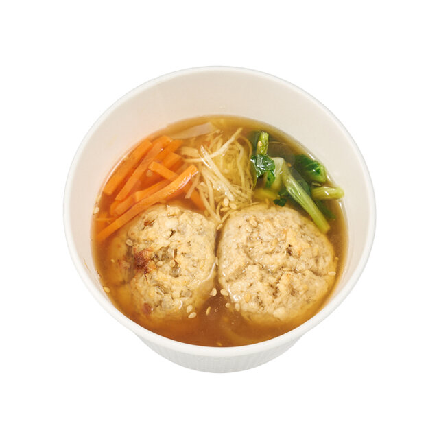 生姜香る！鶏団子と春雨の和風スープ