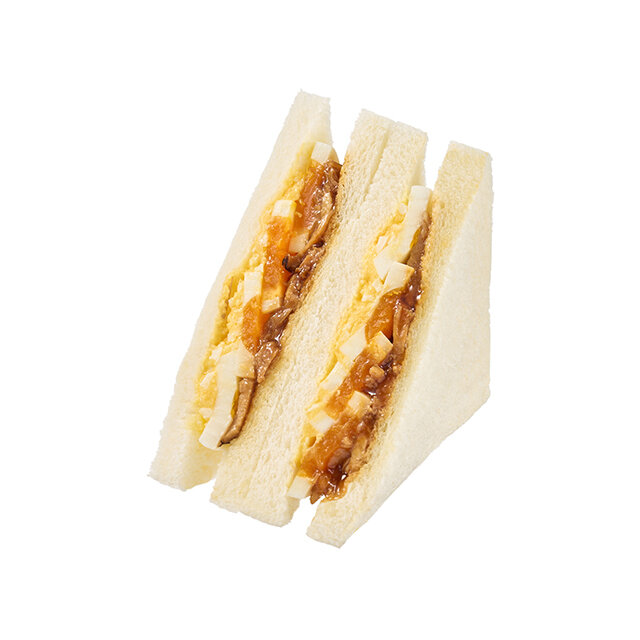 照焼チキンとたまごのサンド