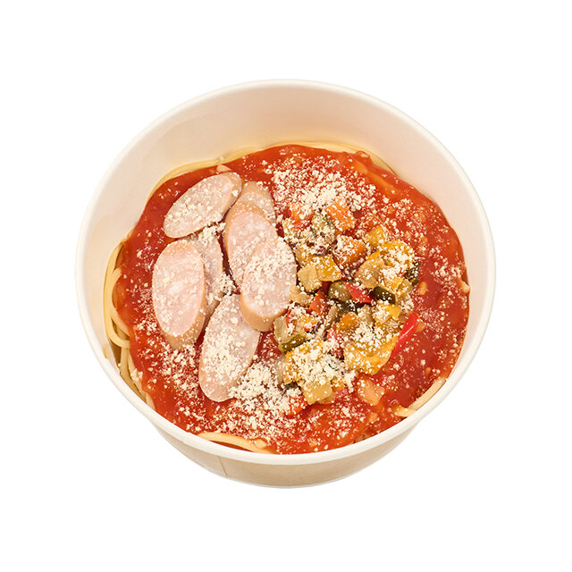 紅ずわい蟹を使ったトマトクリーム生パスタ | NewDays エキナカポータル