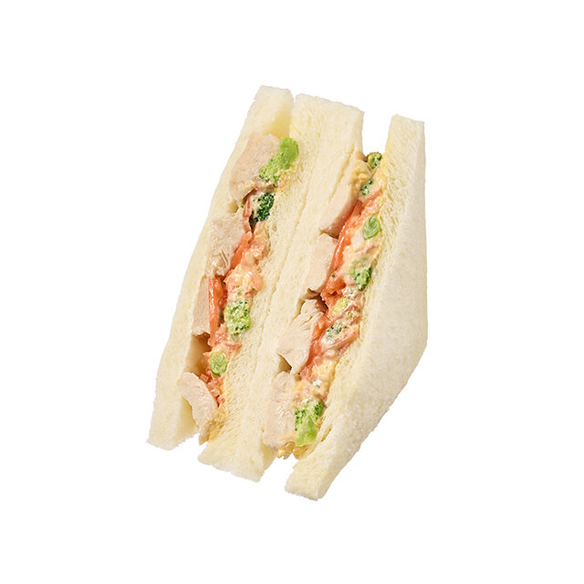 たんぱく質が摂れる！チキン＆ブロッコリーサラダサンド