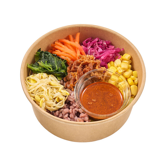 1食分の野菜が摂れる！彩りビビンバ風サラダボウル