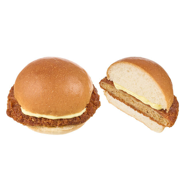ねぎ味噌だれのメンチカツバーガー