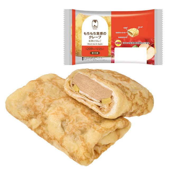 もちもち食感のクレープ 紅茶とりんご | NewDays エキナカポータル