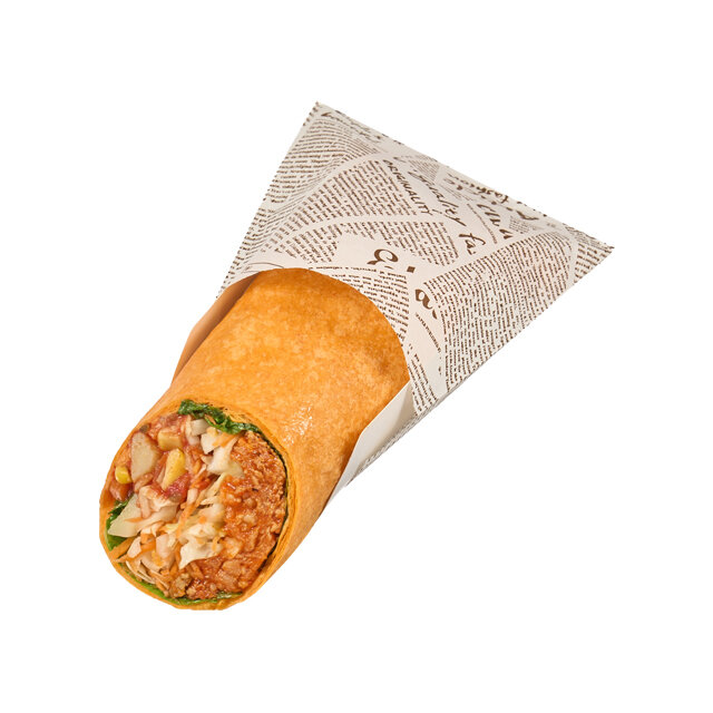 7種スパイスのタコスミート＆トマトサルササラダのトルティーヤ