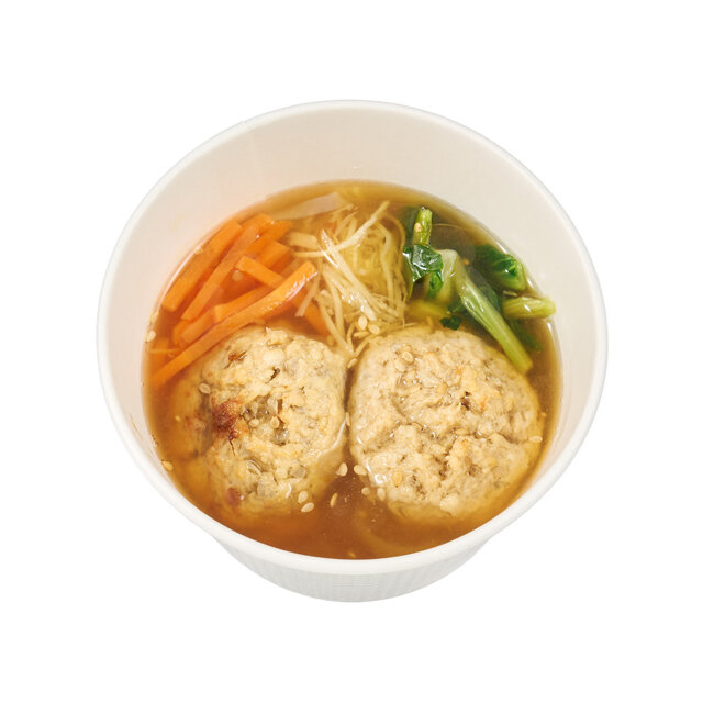 生姜香る！鶏団子と春雨の和風スープ