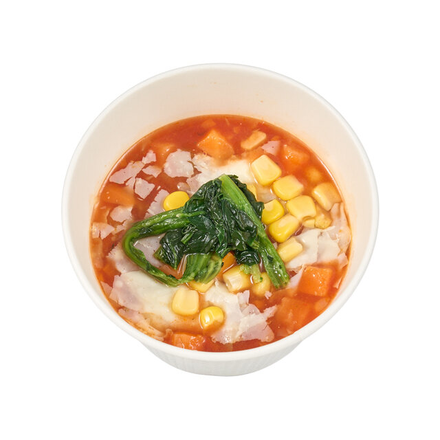 1/2日分の緑黄色野菜が摂れるミネストローネ