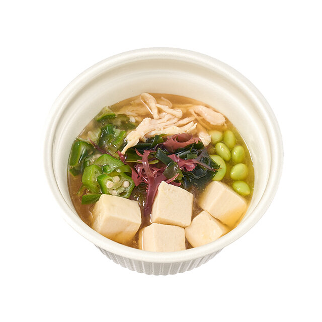 たんぱく質が摂れるねばねば和風スープごはん