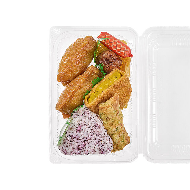 しそおむすびと白ごまいなりセット