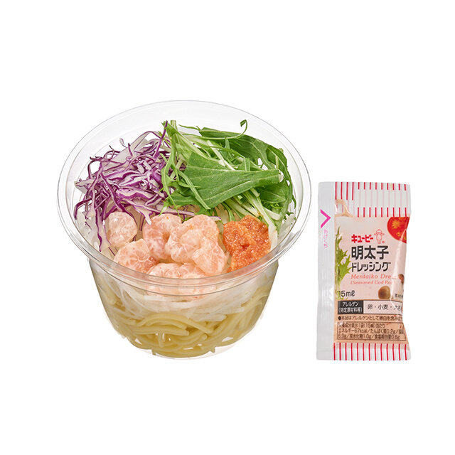 小エビと明太子のパスタサラダ