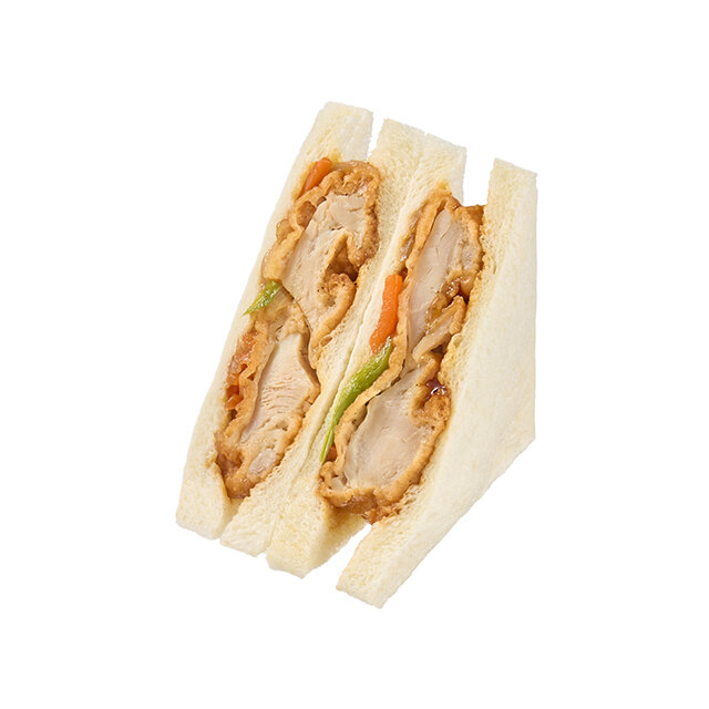 黒酢あん唐揚げサンド