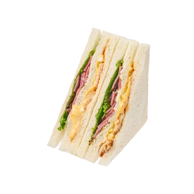 クラブハウスサンド(ヒガシマル醬油特製つゆ使用)