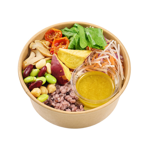 食物繊維が摂れる！国産きのこの彩りサラダボウル