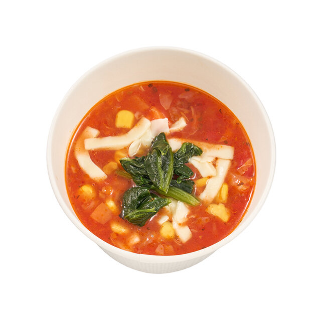 1/2日分の緑黄色野菜が摂れるミネストローネ