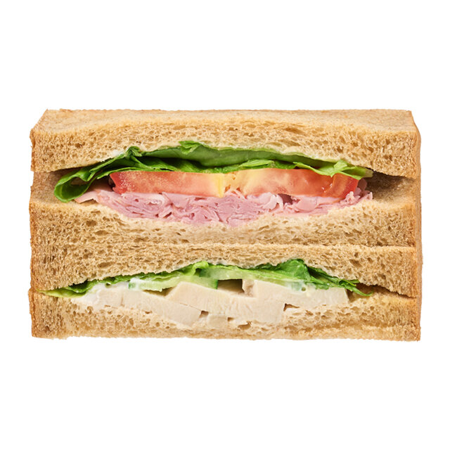 カフェサンド　低温調理チキン＆ハム(クリームチーズポテト)