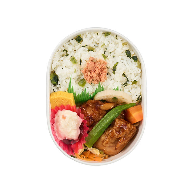 旨辛チキン＆鮭野沢菜ご飯わっぱ弁当