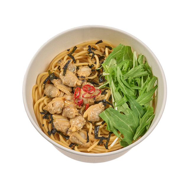 和風仕立て！あさりと水菜のパスタ