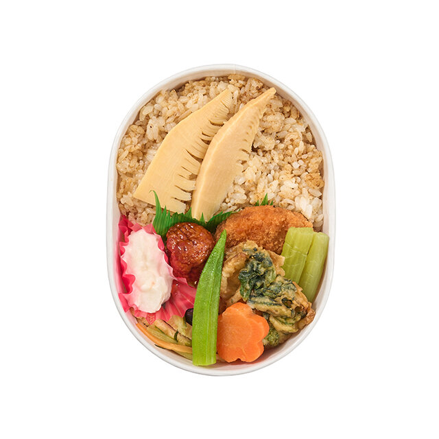 春の味覚＆筍のせご飯わっぱ弁当