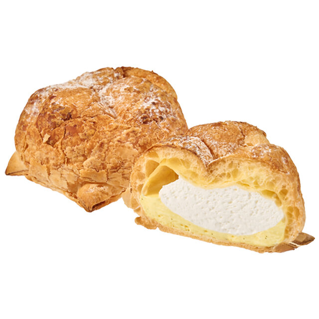 パイ仕立てのシュークリーム（ホイップ＆カスタード）