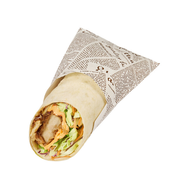 チキンカツとチーズのトルティーヤ