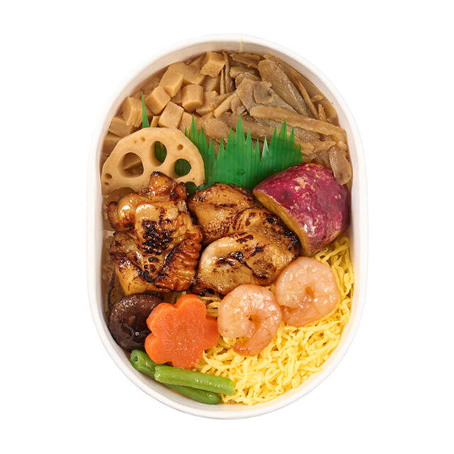 炙り鶏と海老の釜めし風わっぱ弁当