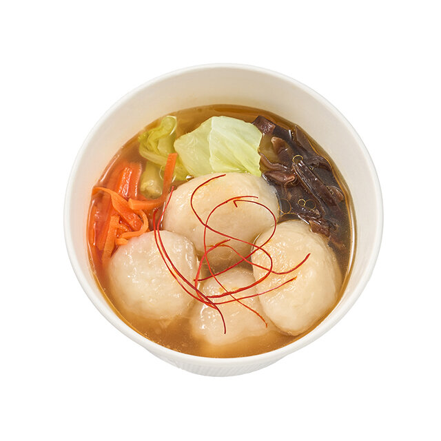 ごま油香る！もちもち水餃子の中華スープ