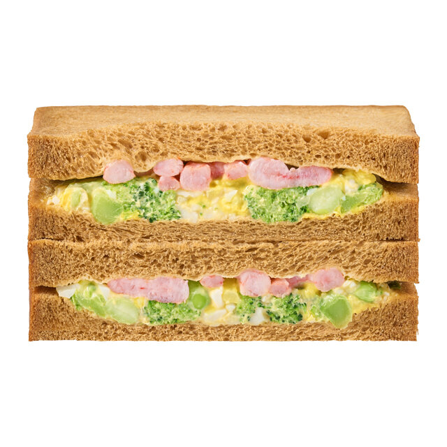 カフェサンド　海老とブロッコリー