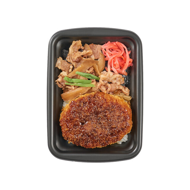 佐賀牛ごぼうすき煮とコロッケのり弁