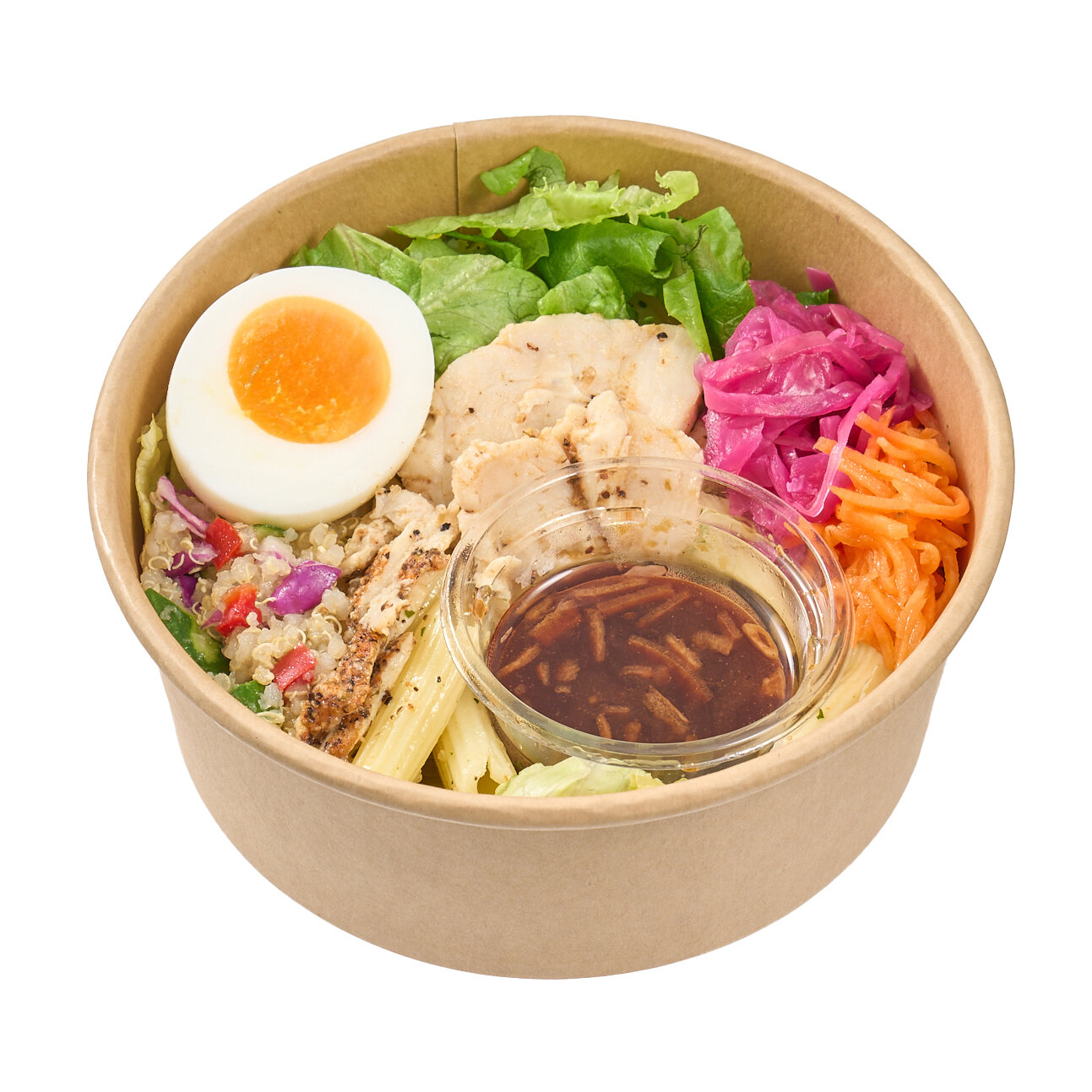 国産チキンとペンネのサラダボウル（バルサミコ）