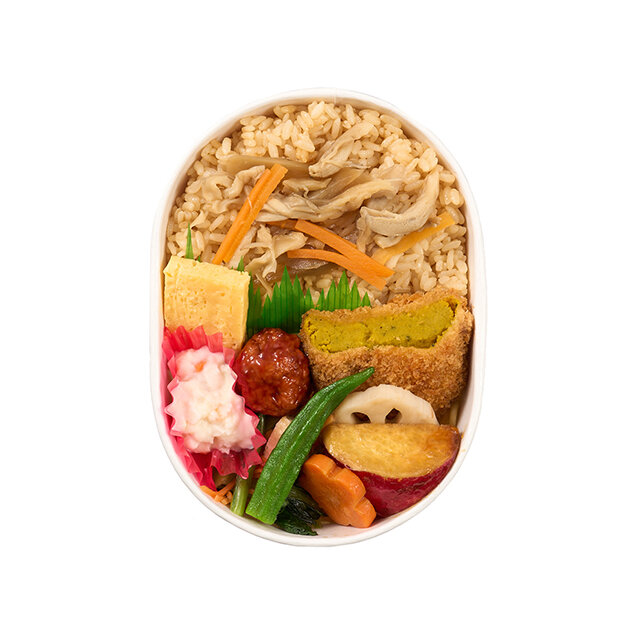 秋の味覚＆舞茸のせご飯わっぱ弁当　