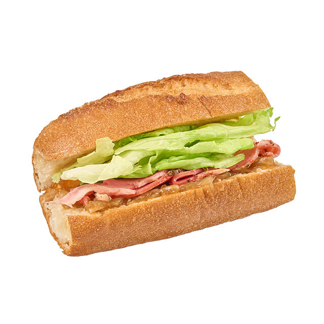 石窯パリジャンサンド　パストラミポーク（和風醤油オニオン）