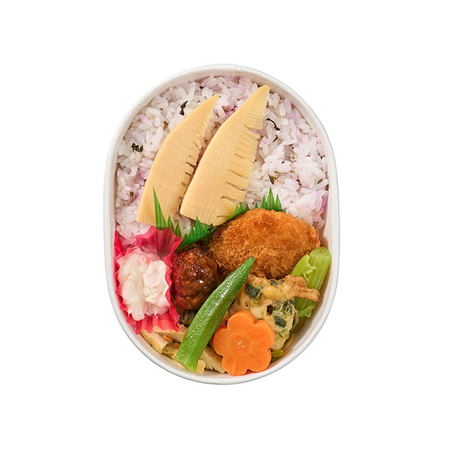 春の味覚＆筍のせご飯わっぱ弁当