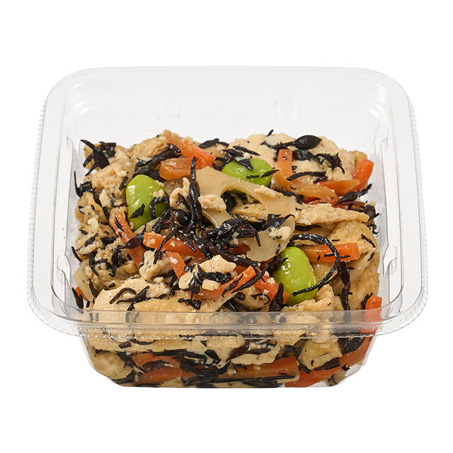 豆腐が主役！6種具材のひじきの炒め煮