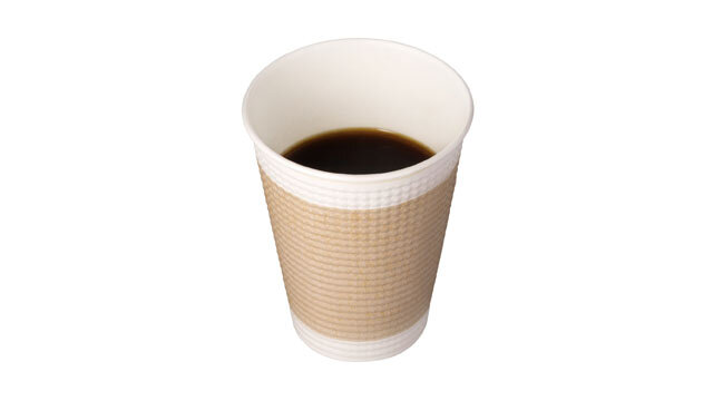 ホットコーヒー　レギュラー 120円(税込)/ラージ 180円(税込)