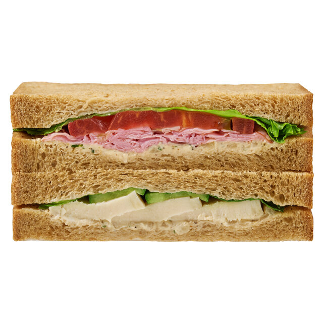 カフェサンド　低温調理チキン＆ハム(ペッパークリームチーズ)