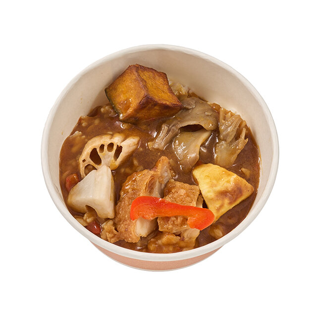 秋の味覚とチキンのスープカレー