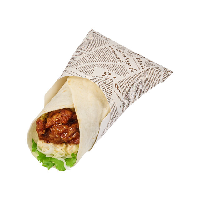 こだわりの唐揚げ&たまごサラダのトルティーヤ