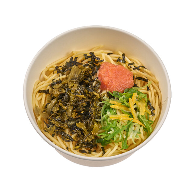 ゆず香る！高菜と明太子のパスタ